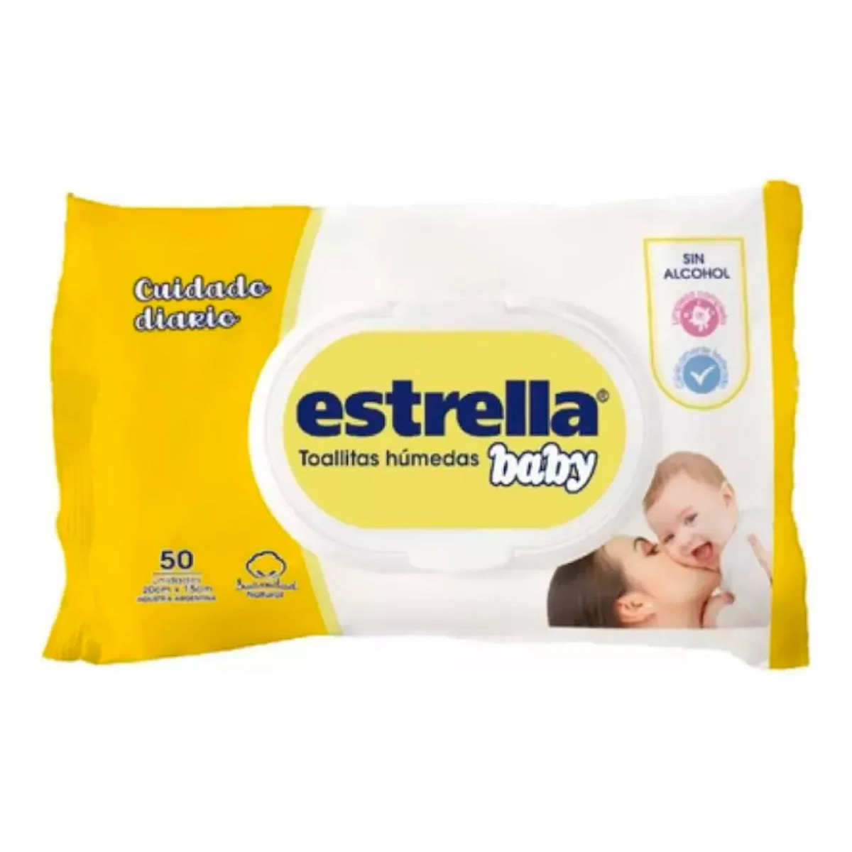 Toallitas Húmedas Estrella Baby X 50 Unidades - Cuidado diario