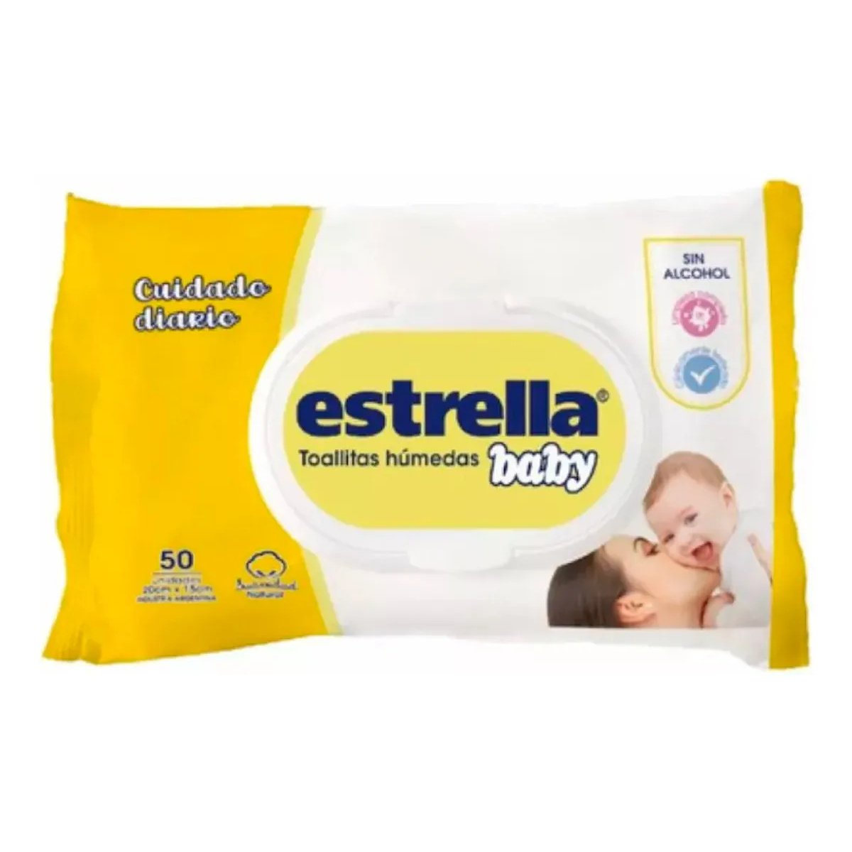 Toallitas Húmedas Estrella Baby X 50 Unidades