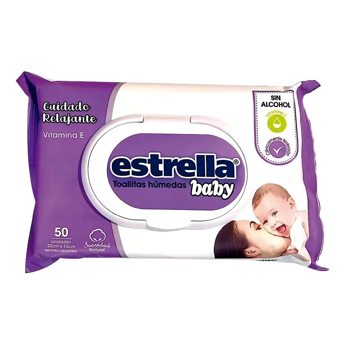 Toallitas Húmedas Estrella Baby X 50 Unidades - Cuidado relajante