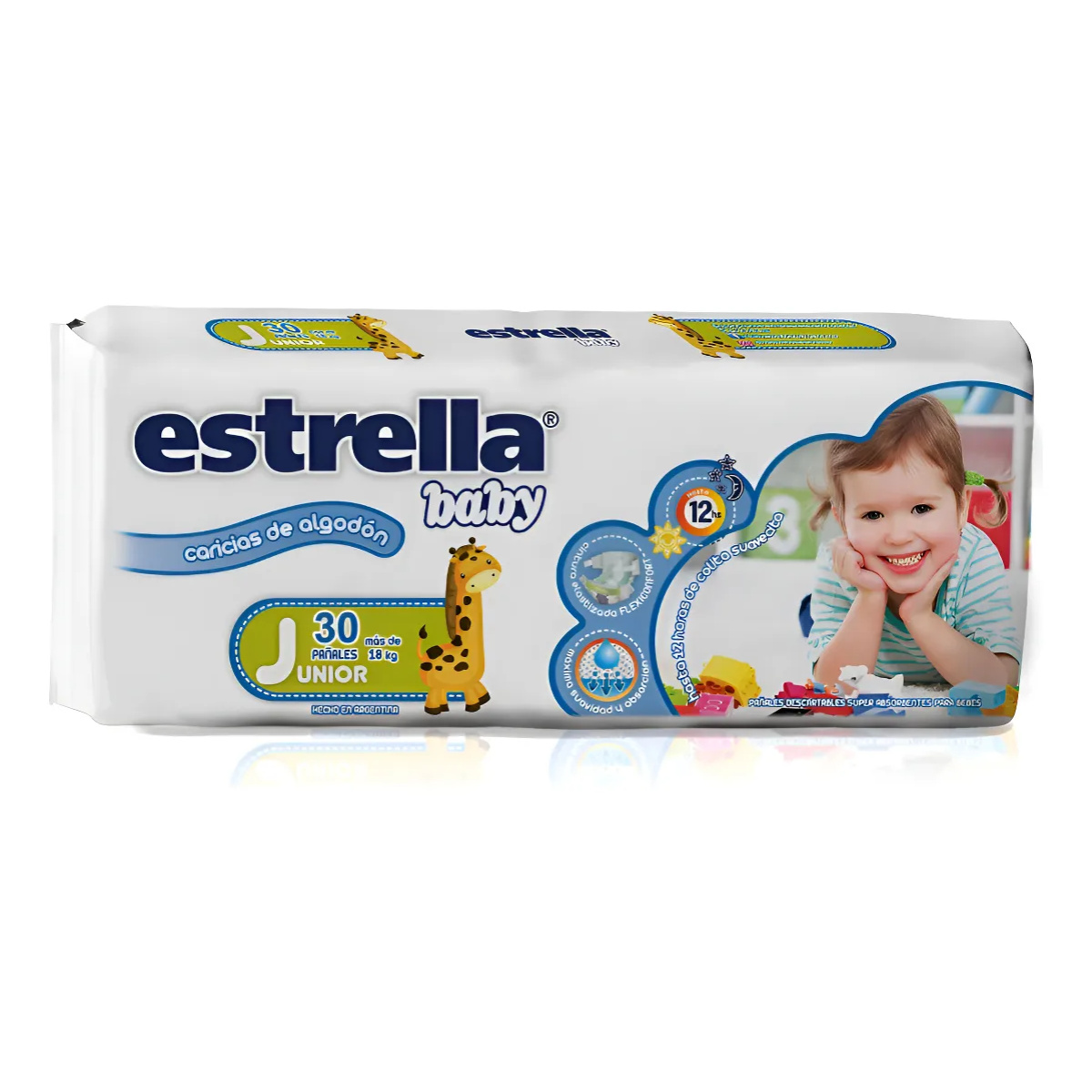 Pañales Estrella Baby X 30 Caricias De Algodón Junior