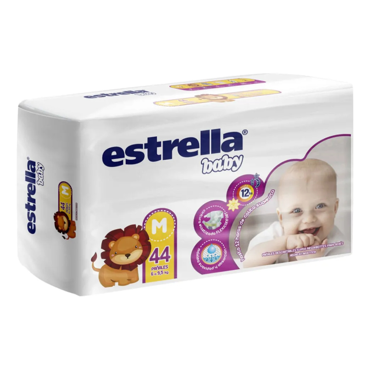 Pañales Estrella Baby Talle M x 44 un Hiper Pack