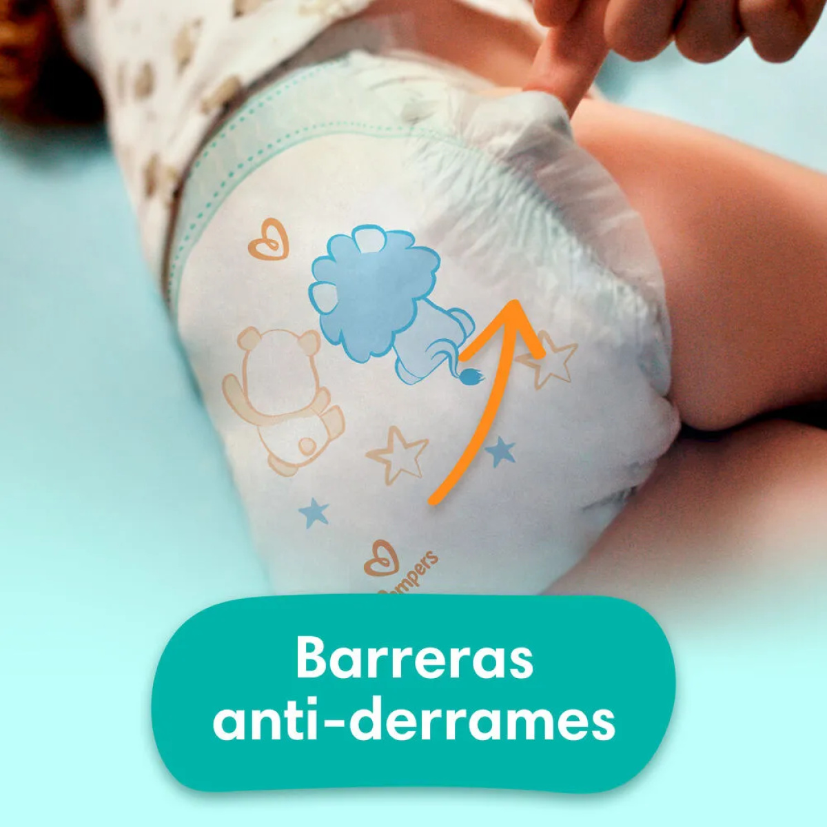 Pañales Pampers Babysan Hipoalergénico XG x 58 Unidades