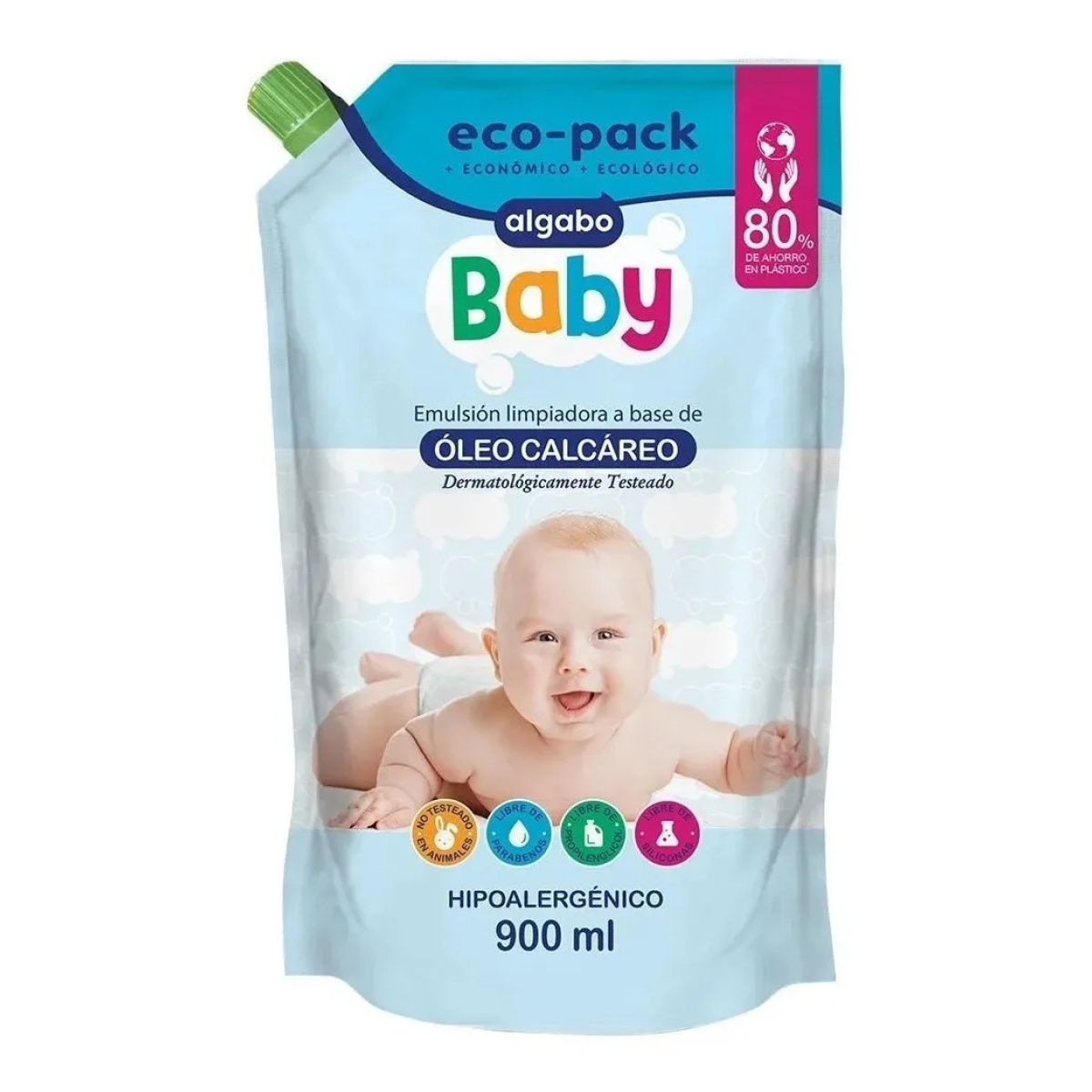 Repuesto Baby Óleo Calcáreo 900ml Ecopack Algabo
