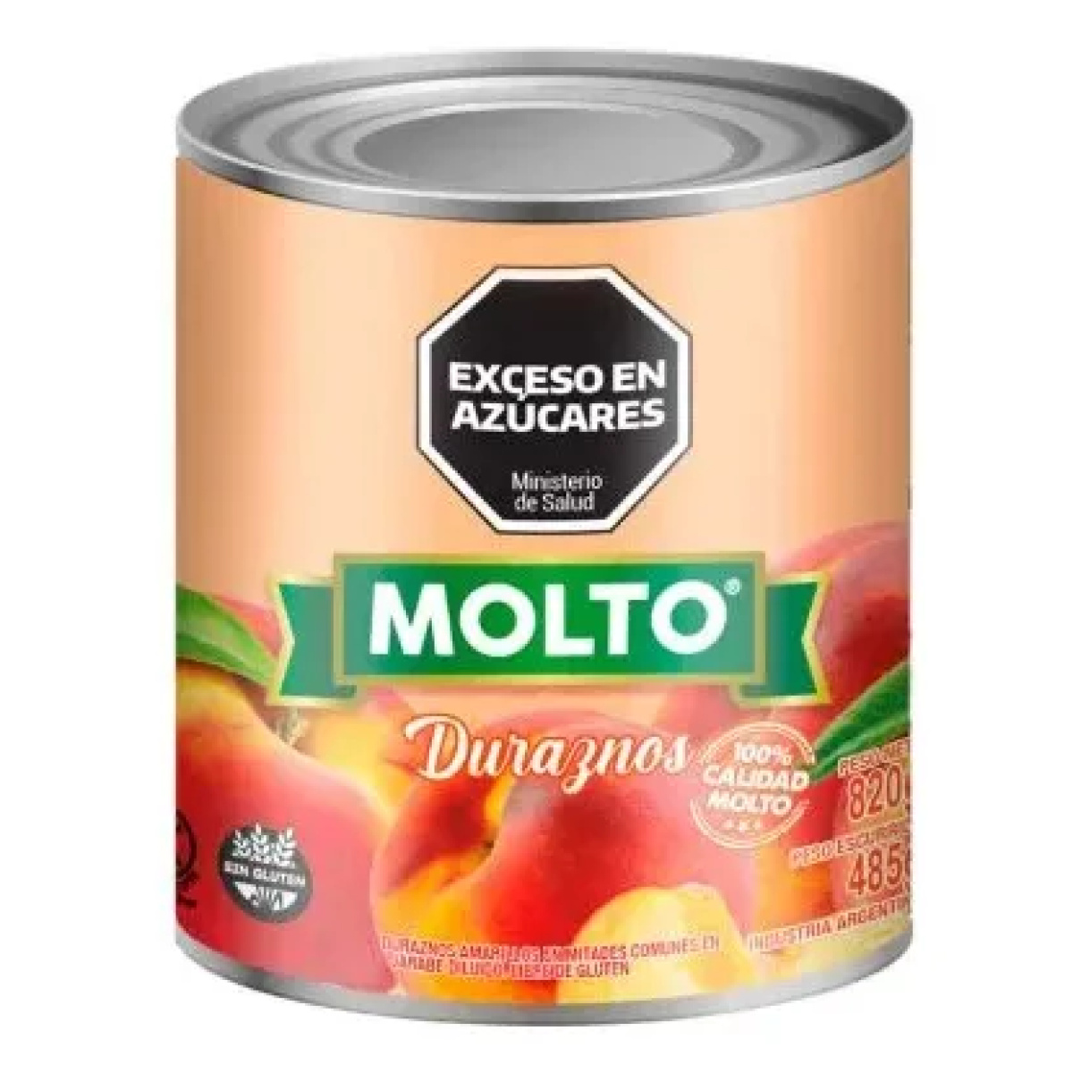 Duraznos Molto Mitades 820 Grs