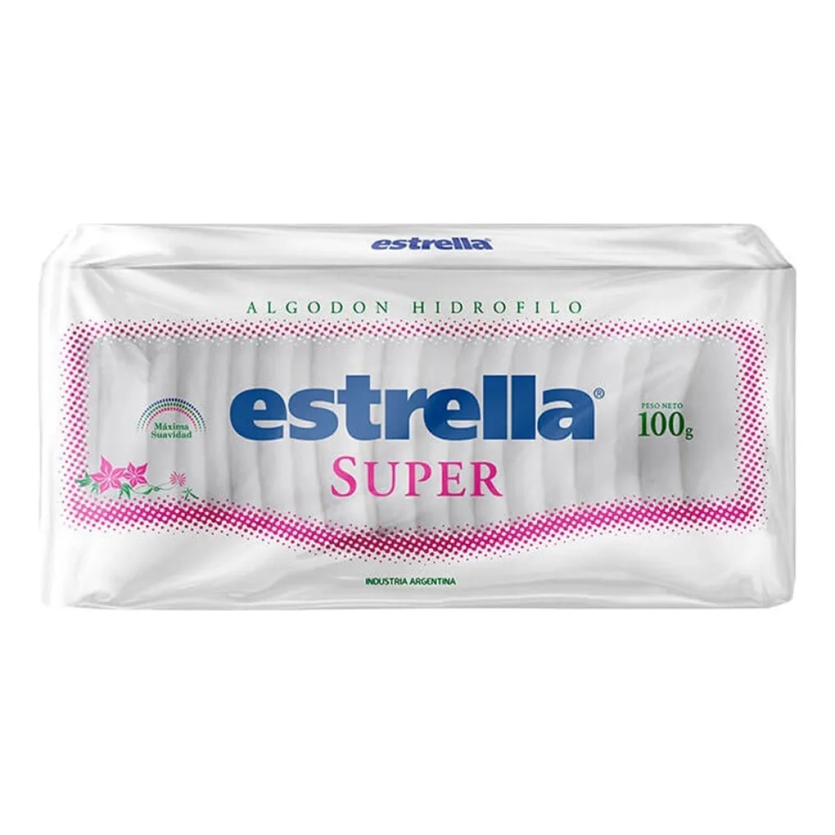 Algodon Estrella Super Paquete X 100grs Máxima Suavidad