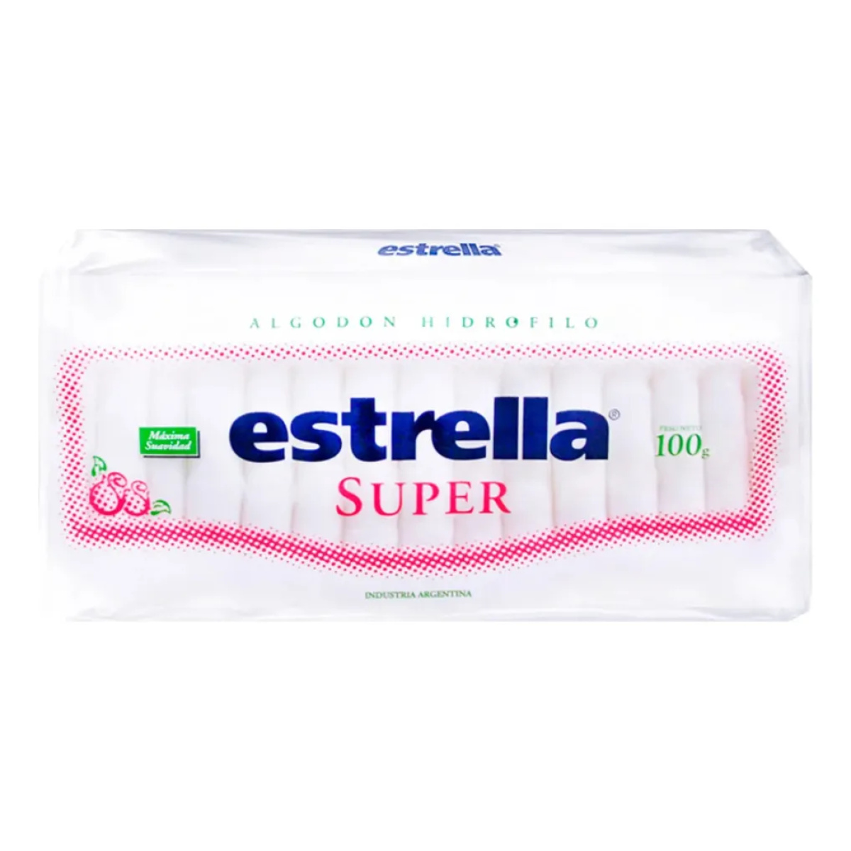 Algodon Estrella Super Paquete X 100grs Máxima Suavidad