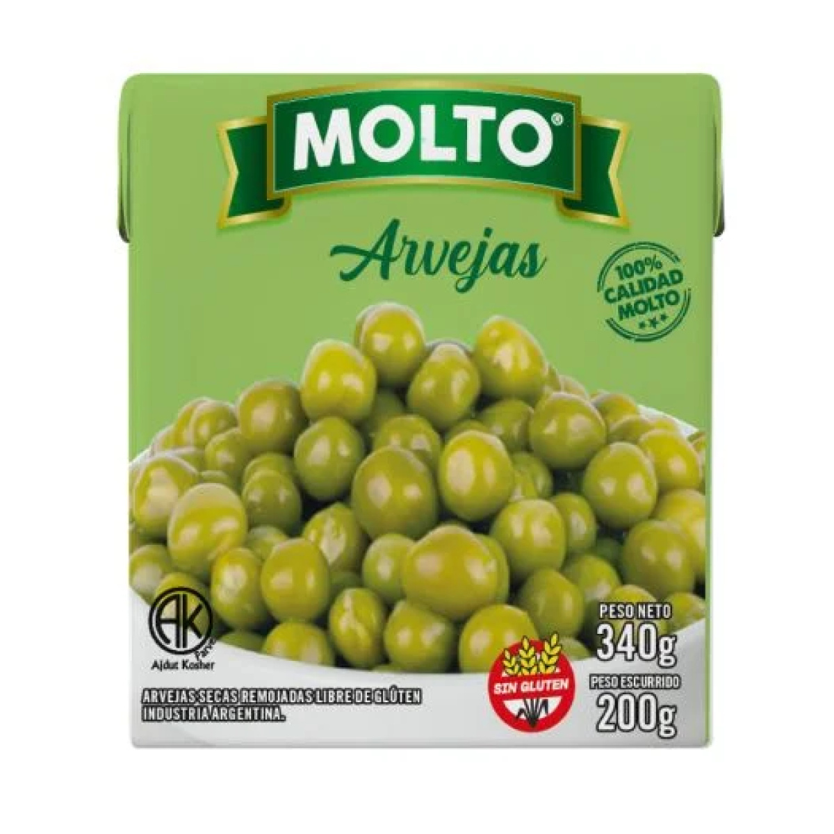 Arvejas molto tetra recart 340 gr