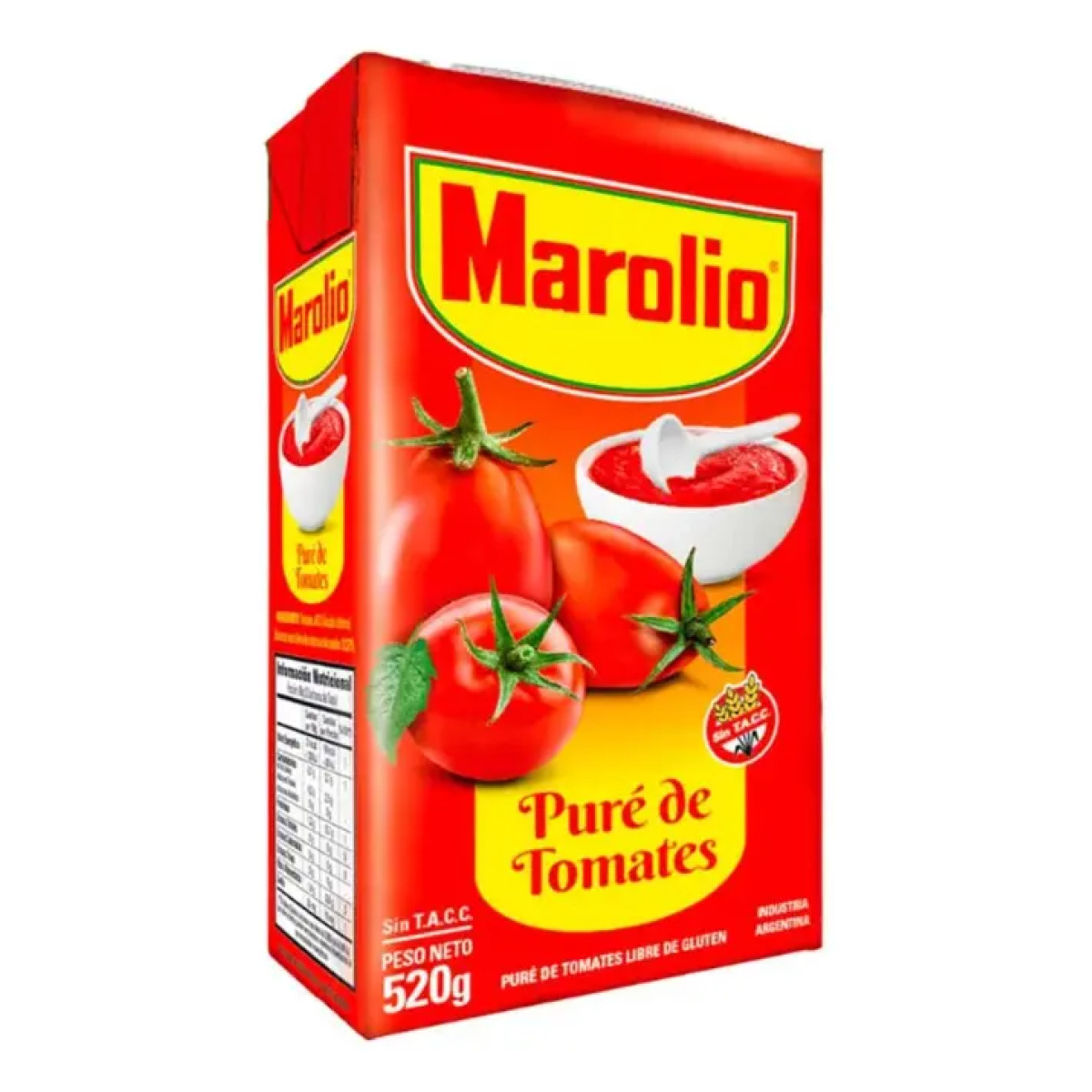 Puré de Tomates Marolio 520g x1