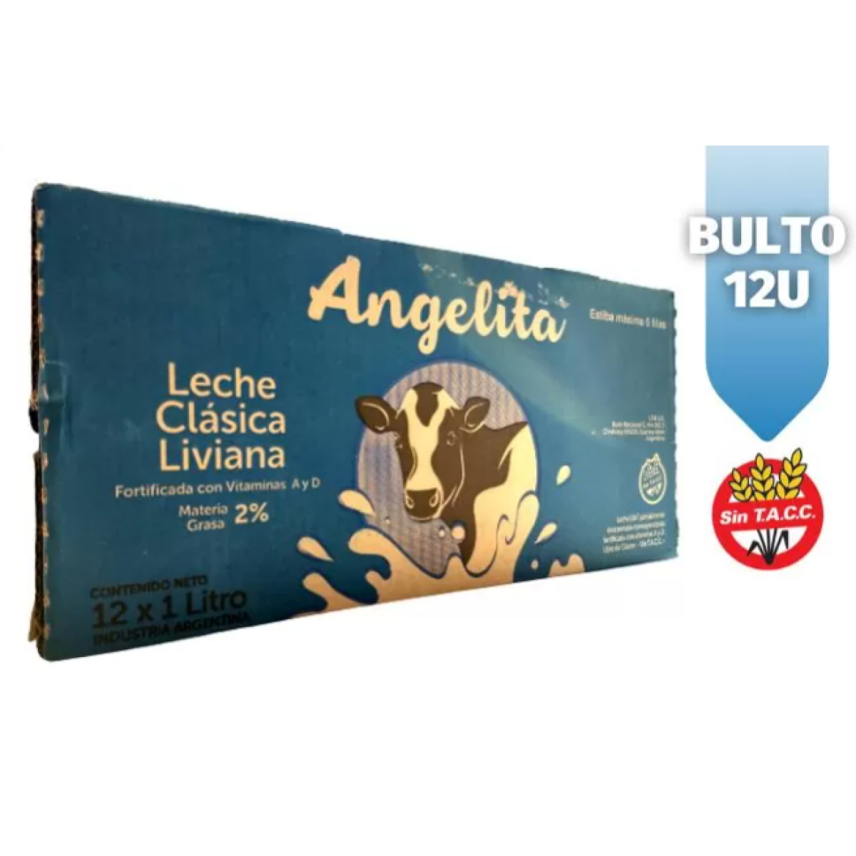 Pack de leche entera Angelita x12