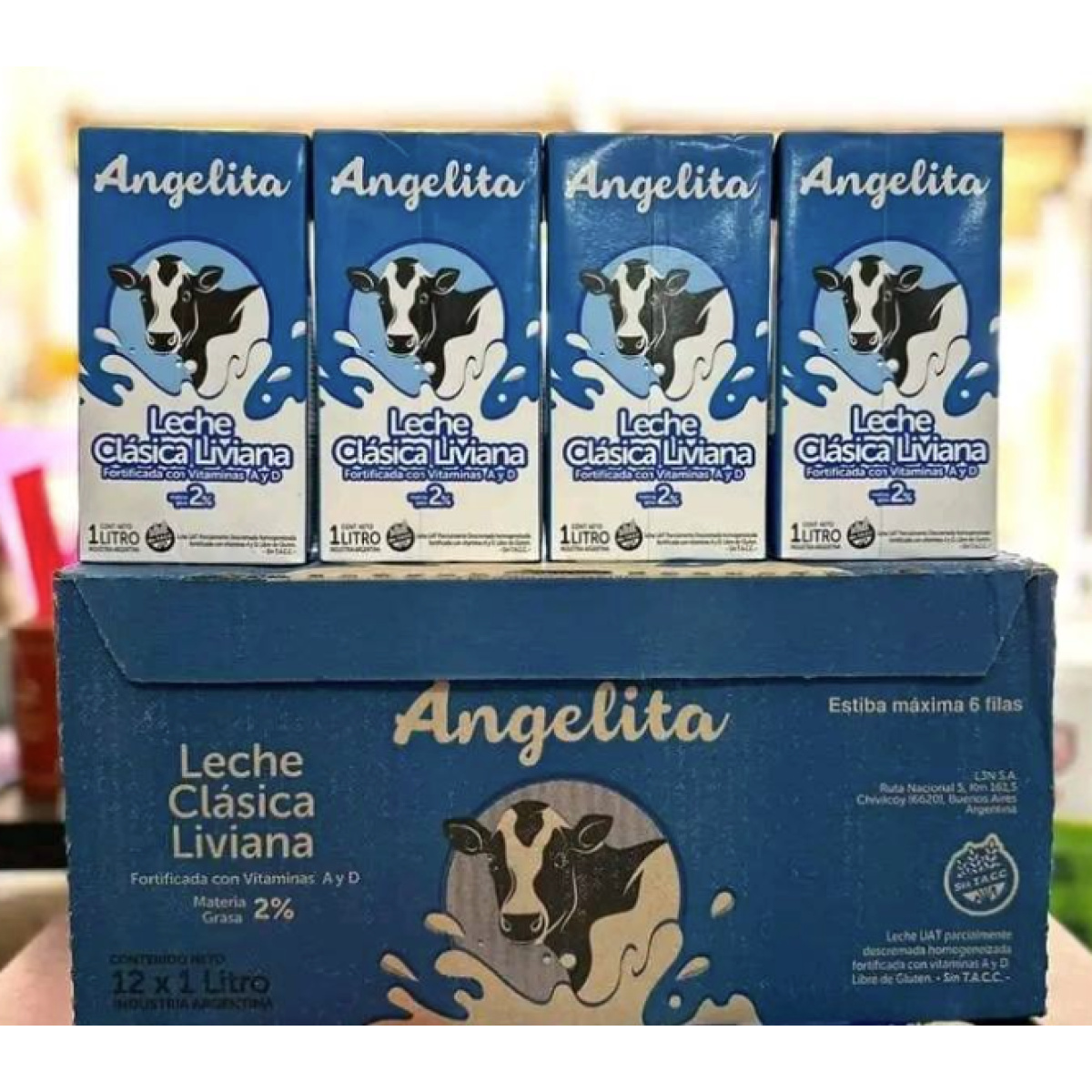 Pack de leche entera Angelita x12